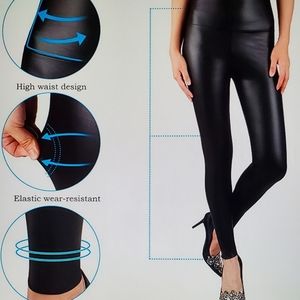 Faux Leather High Waisted Leggings